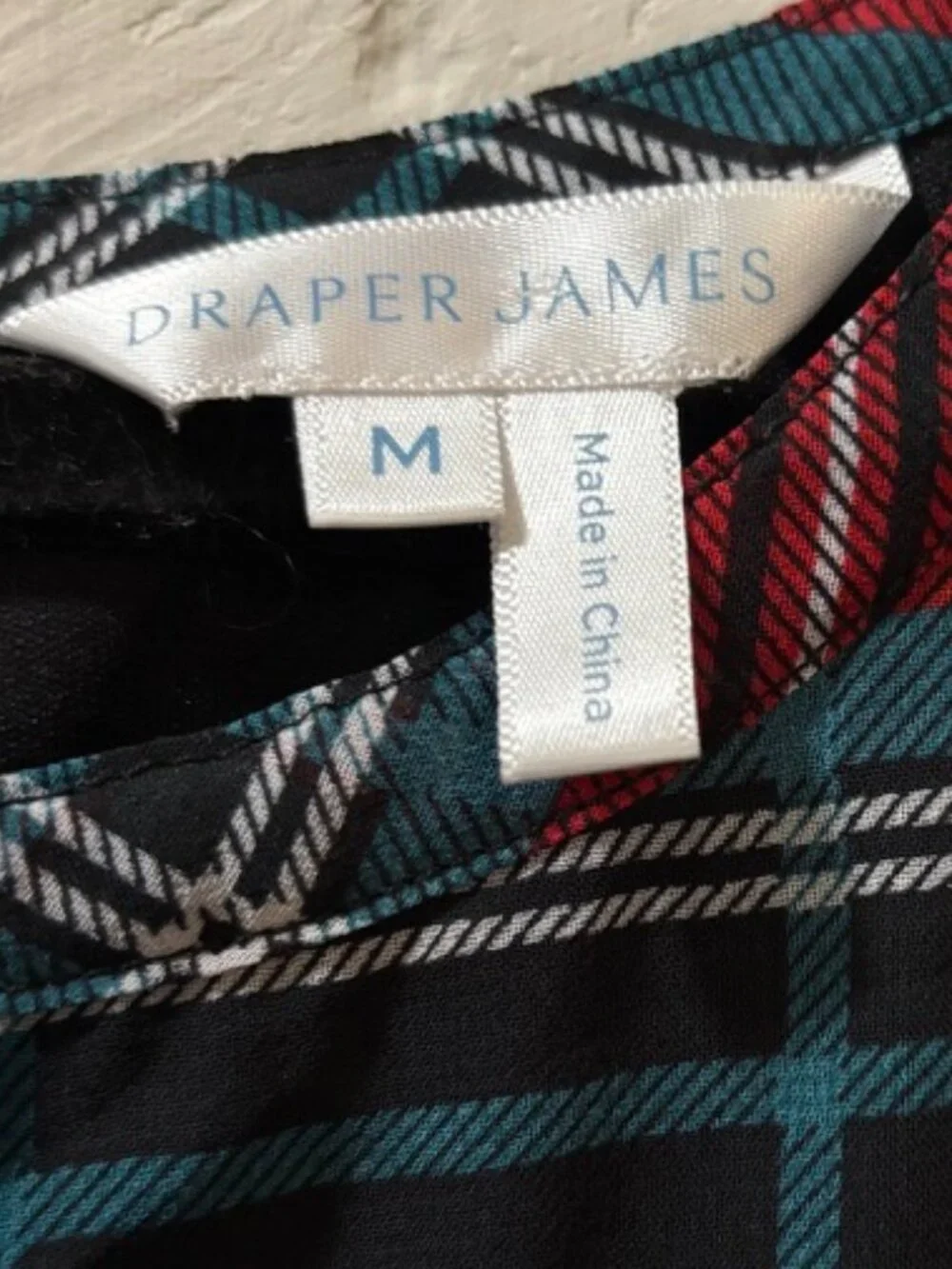 Draper James Girls Plaid Long Sleeve Holiday Dress Size Medium